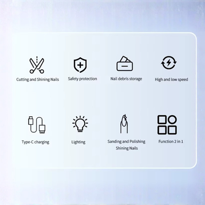 ZenTrim Pro™  2-in-1 Electric Nail Clipper and Polisher